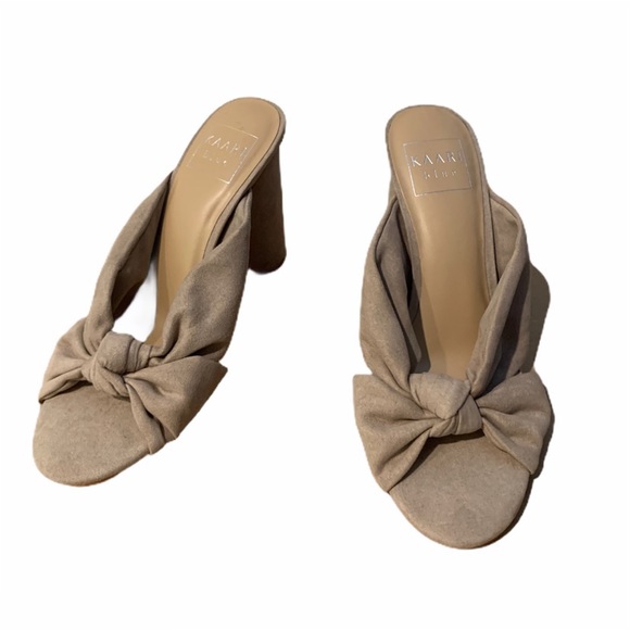 Kaari Blue Katie Peep Toe Heels- like new - Picture 1 of 7